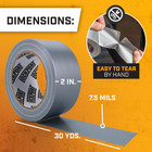 Bulk Silver Duct Tape - 24 Roll Multi Pack - 30 Yards X 2 Inch - Duct Tape Heavy