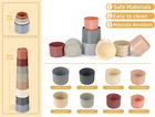 Hiimalex 8-piece Stacking Cups For Rabbit Foraging And Play Accessories