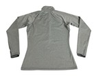 Nike Pro Hyperwarm Dri Fit Pullover Womens Large Gray 1 2 Zip Running Thumbholes