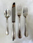 Christofle Perles 4 Piece Silverplate Flatware Place Settings