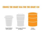 55 Gallon Clear Heavy-duty Flap Tie Drum Liner Trash Bags  160-count 