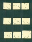 Egypt 1938 Imperf Officials Arabic Back Cancels Royal Issue Sc O51-o59