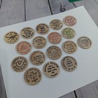 Vintage Wooden Nickel Token Lot Coin Club Numismatic Shows 1960s 1970s Adverts