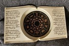 Vintage Yankee Candle Zodiac Candle Holder Rare Open Book Astrology Horoscope