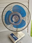 Vibtage Lasko 12  Oscillating Fan Blue working