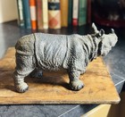 Vintage Black Rhinoceros Rhino 11 Inch African Statue 1994 Action Figure Toy Zoo