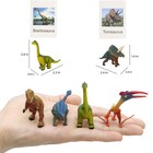 Mikneke Small Dinosaur Figurines Learning   Education Toys  Plastic Realistic