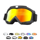 Dirt Bike Goggles  Windproof Atv Off-road Goggle  Wide Vision Riding Black-red