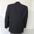 Classic Black Tuxedo Suit Jacket Pants Set Mens Formal Wear 44r Perry Ellis