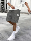 Men s Cargo Work Shorts Multi Pocket Elastic Waist Casual Hiking Outdoor Shorts