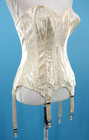 Vtg Women s 50s Champagne Corset Bra   Bustier Sz 34 C 1950s Lingerie