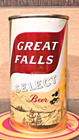 1960 Great Fall Straight Steel Flat Top Beer Can Great Falls  Montana Empty