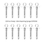 Lot Of 12x Hu-friedy Cw Style Dental Anesthetic Aspirating 1 8ml Syringe Syrcw