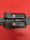 Safariland Leather Duty Belt Lot W  Two Holsters Police Security