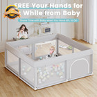 Baby Playpen 50x50 Inch Toddler Play Fence Yard Indoor Outdoor Mesh 1pc