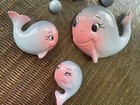 Whale Wall Plaque Mom Baby Bubbles For Vintage Or Retro Mermaid Bath Norcrest