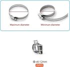 25pcs Stainless Steel Hose Clamps Reliable Small Fuel Line Air Vacuum 1 4 - 1 2 
