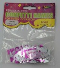 Leah Personalized Name Confetti Foil Pink   Silver 2 Packs Party Crafts Birthday
