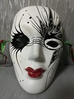 Mask Vintage Art Deco Ceramic Mardi Gras Mask Wall Face