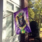 Belgian Sheepdog King Queen Of Mardi Gras Flag Canvas House Size Dac4736chf
