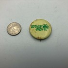 Vintage Lets Get Growin Badge Button Pin Pinback Stained D7 