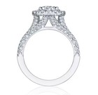 Stainless Steel 2 Cttw Cz s Round Halo Engagement Ring 6 2 Grams