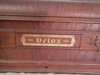 Antique    velox    Treadle Sewing Machine Wood Coffin Top Dust Cover