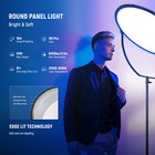Neewer 18  Rgb Led Round Panel Video Light 65w Studio Lighting With App Control