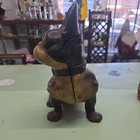 Antique Hubley Sitting French Bulldog Cast Iron Door Stop 