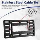 Front License Plate Bracket - Universal Black License Plate Bracket