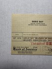 Doris Day Signed Check 1951  2 000 Bank Of America Hollywood Autograph