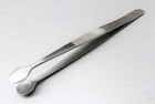 Tweezers Bead   Pearl Holding Large Tips 12mm Hollow Wide Round Shape Stainless