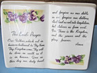Vintage   The Lord s Prayer Bible Planter   Flowers   Gold Trim From Japan