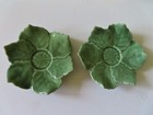 2 Senegal Fine China Green   Yellow Demitasse Cup   Saucer Sets - Mint