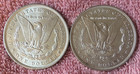 Morgan Silver Dollar Coins   Lot Of 2  Au  Unc  Details Pre  1921 Lot   36