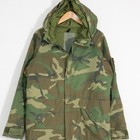 Vintage Us Military Parka Cold Weather Woodland Camouflage Medium - Distressed