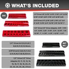Eaceliy 6-piece Magnetic Socket Organizer Set