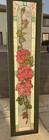 Stained Glass Rose Panel Tall Floral Window Hanging Red Roses Framed