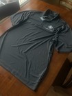 Nike Golf Dri-fit Men   s L Black Polo Shirt Short Sleeve Solid Logo Golf