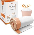 60 Count 8 Gallon Drawstring Trash Bags-0 79 Mil Ultra Strong Medium Trash Ca   