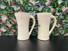 Vintage Hires Root Beer Stoneware Pottery Advertising Mug 7  Stein Set Of 2