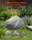 Vevor  faux  landscape  rock  cover  for  well  pump  realistic  lightweight  dark  grey  m