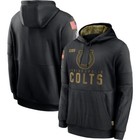 Men s Black Hooded Salute To Service Sideline Therma Sweatshirt Hoodie-c