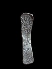    india     Ancient Gandhara Janapada Authentic Old 600 B c Silver Coin Bent Bar  