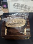 Wooden Canadian Club Bottle Riser With Name Plate And Instructions