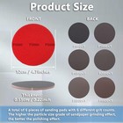 Bowling Sanding 5 Inches  diameter   0 22  thickness   Black And Red