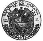 Panama 1 Balboa 1973 Silver Proof  vasco N    ez De Balboa 