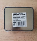 New 125th Anniversary Budweiser Beer 2 Deck Playing Card Set  2001  In Tin