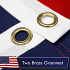 G128   Two Pack Of New 3 x5  American Usa Flag Brass Grommets