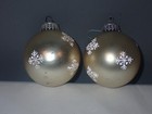 Lot Of 2 Antique West German Ornaments Snowflakes With Gemstones